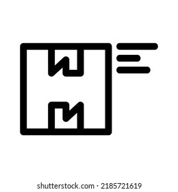 delivery box icon or logo isolated sign symbol vector illustration - high quality black style vector icons
