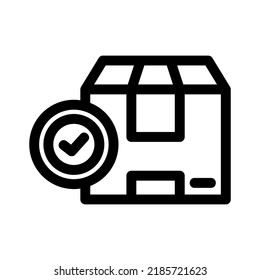 delivery box icon or logo isolated sign symbol vector illustration - high quality black style vector icons
