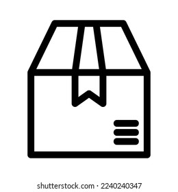 delivery box icon or logo isolated sign symbol vector illustration - high quality black style vector icons
