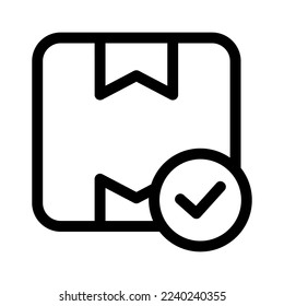 delivery box icon or logo isolated sign symbol vector illustration - high quality black style vector icons
