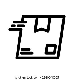 delivery box icon or logo isolated sign symbol vector illustration - high quality black style vector icons
