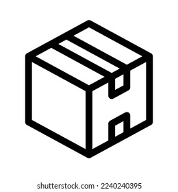 delivery box icon or logo isolated sign symbol vector illustration - high quality black style vector icons
