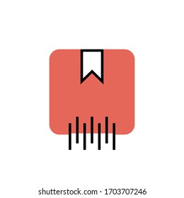 delivery box icon modern design  vector illustration. isolated on white background