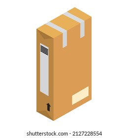 icono del cuadro de entrega sobre blanco