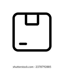 Delivery Box icon in trendy outline style isolated on white background. Delivery Box silhouette symbol for your website design, logo, app, UI. Vector illustration, EPS10.
