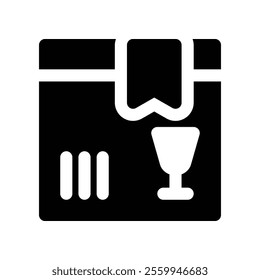 Delivery Box icon. vector glyph icon for your website, mobile, presentation, and logo design.