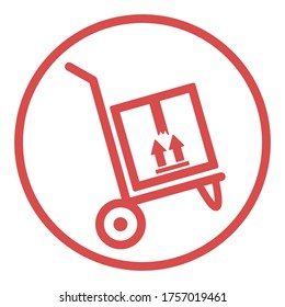 Delivery box icon vector illustration design isolated
