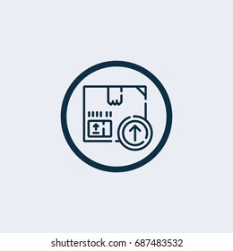 Delivery box icon.Logistic icon