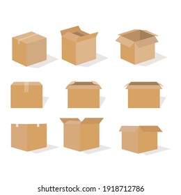 delivery box , icons vector set