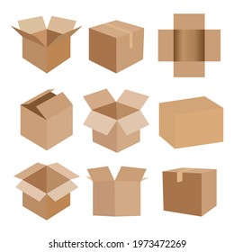 delivery box , icons vector set