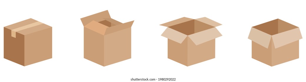 delivery box , icons vector set