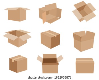 delivery box , icons vector set