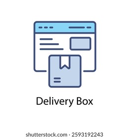 Delivery Box icons vector stock illustration.