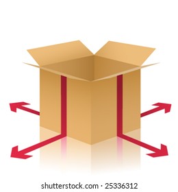 delivery box illustration