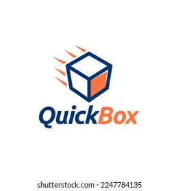 Delivery Box Illustration Icon Logo Template