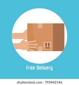 delivery box isolated icon