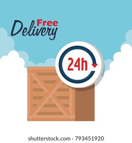 delivery box isolated icon