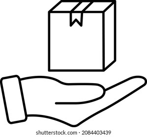 Delivery box Isolated Vector icon which can easily modify or edit

