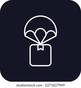 Delivery box delivery service icons with black filled outline style. Shipping logistics symbol sign. Simple vector illustration. Related to package, fee, fast courier