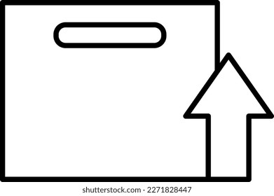 Delivery box delivery service icons with black outline style. Shipping logistics symbol sign. Simple vector illustration. Related to package, fee, fast courier