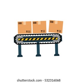 Delivery box shipping icon vector illustration graphic design