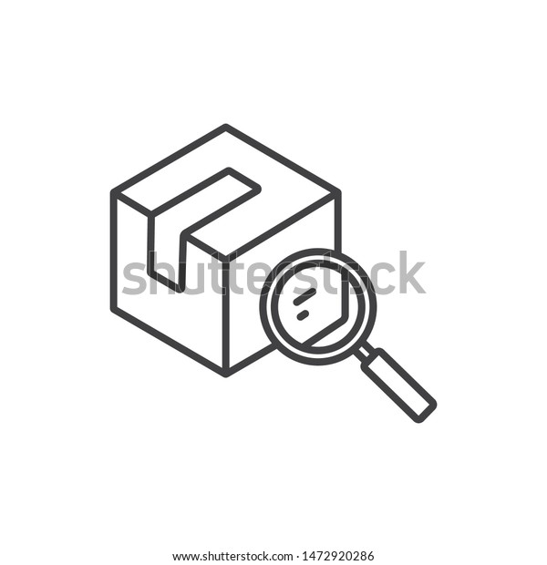 Delivery Box Tracking Number Search Cargo Stock Vector (Royalty Free