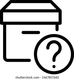 Delivery Box with unknown shipping address on online portal