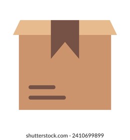 Delivery Box Vector Flat Icon For Personal And Commercial Use.
