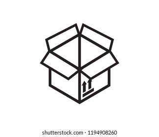 delivery box vector icon