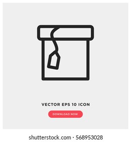 Delivery box vector icon