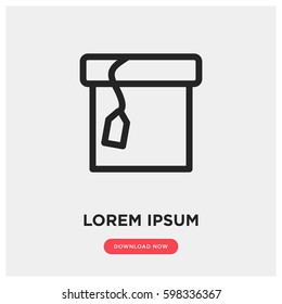 Delivery box vector icon