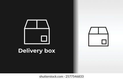 Delivery Box Vector, Icon Or Logo Sign Isolated Symbol Illustration