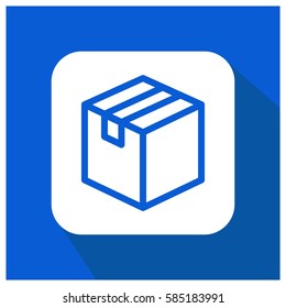 Delivery box vector icon, package symbol. Modern, simple flat vector illustration for web site or mobile app