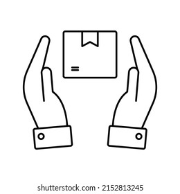delivery box Vector icon which is suitable for commercial work and easily modify or edit it

