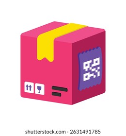 Lieferbox Vektor-Stil-Symbol. EPS 10-Datei