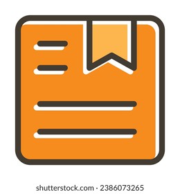 Delivery Box Vector Thick Line Filled Dark Colors Icons For Personal And Commercial Use.
