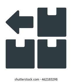 Delivery Boxes Colored Vector Icon