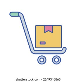 delivery boxes Vector icon which is suitable for commercial work and easily modify or edit it

