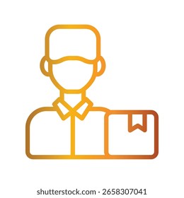 Icono del Vector de la ilustración del gradiente del color que puede modificar o editar fácilmente 