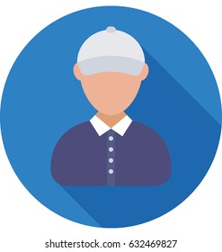 Delivery Boy Vector Icon