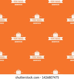 Delivery business pattern vector orange for any web design best