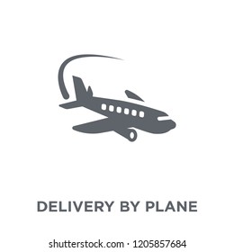 Delivery by Plane icon. Delivery by Plane design concept from Delivery and logistic collection. Simple element vector illustration on white background.