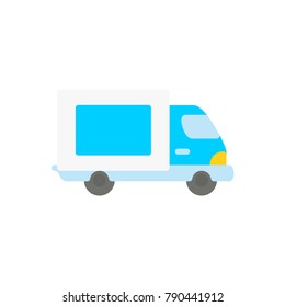 Delivery car flat icon