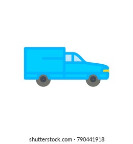 Delivery car flat icon