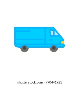 Delivery car flat icon
