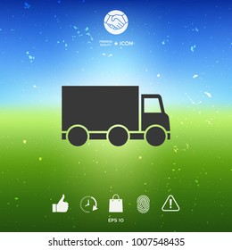 Delivery car icon