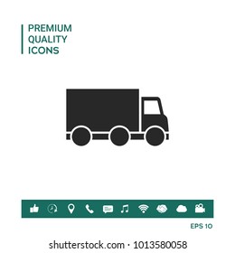 Delivery car icon