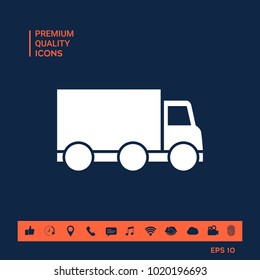 Delivery car icon