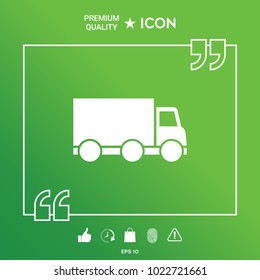 Delivery car icon