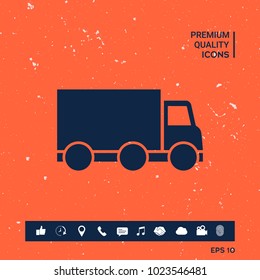 Delivery car icon